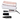 Hair straightener with attachments and packaging on a white background