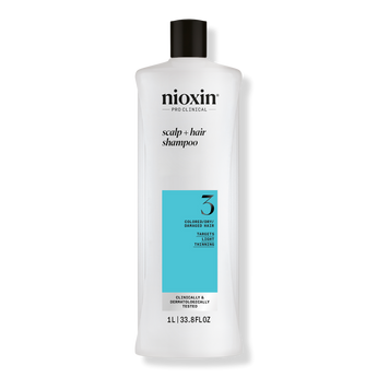 Nioxin System 3 Shampoo 1000ml for colored hair with light thinning - On Line Hair Depot