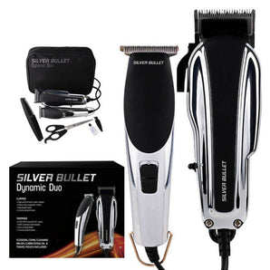 Silver bullet Dynamic Duo Clipper and Trimmer - On Line Hair Depot