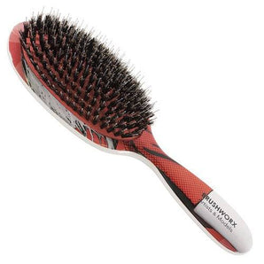 Brushworx Artists and Models Oval Cushion Hair Brush - Big Red - On Line Hair Depot