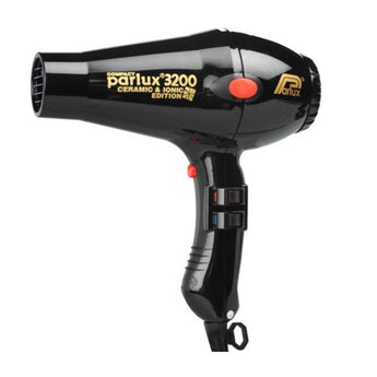 Parlux 3200 Ionic + Ceramic Compact Hair Dryer - Black 2 year Warranty W510g - Australian Salon Discounters