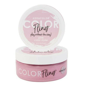 Keracolor Fling Pink Styler Light Hold Temporary Colour for all Hair 2 x 74ml - On Line Hair Depot
