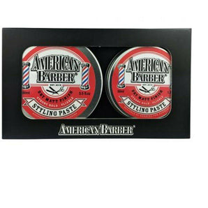 American Barber Styling Paste 50ml 100ml Duo Strong Hold with a Dry Matte Finish - On Line Hair Depot