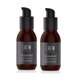 American Crew Shaving Skincare Ultra Gliding Shave Oil Duo 2 x 50ml - On Line Hair Depot