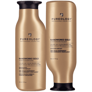 Pureology Nanoworks Gold Shampoo and Conditioner 250ml Duo - On Line Hair Depot