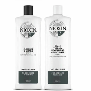 Nioxin Professional System 2 Cleanser Shampoo and Scalp Revitalizing Conditioner 1L Duo - On Line Hair Depot