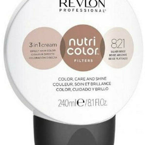 Revlon Professional Nutri Color Creme 3 in 1 Cream #821 Silver Beige 240ml - On Line Hair Depot