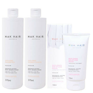 iaahhaircare,Nak Body N Shine now Volume Shampoo Conditoner & Repl Ends Moisture Treat Trio,Shampoos & Conditioners,NAK