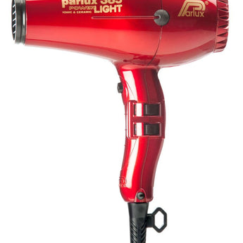 Parlux 385 LIGHT Hair Dryer Ceramic & Ionic Super Compact Red - Australian Salon Discounters