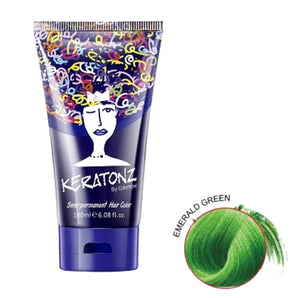 Keratonz Semi Permanent Color by Colornow 180 ml Emerald Green - On Line Hair Depot