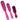 Duboa Hair Brushes Pack of 3 Brushes in Large, Medium, & Small pink - Australian Salon Discounters