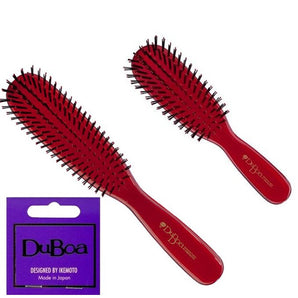 Duboa Brush Red Duo Large and Medium Made in Japan - On Line Hair Depot