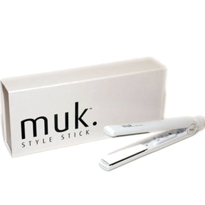 Muk White Style Stick Hair Straightener Iron - On Line Hair Depot