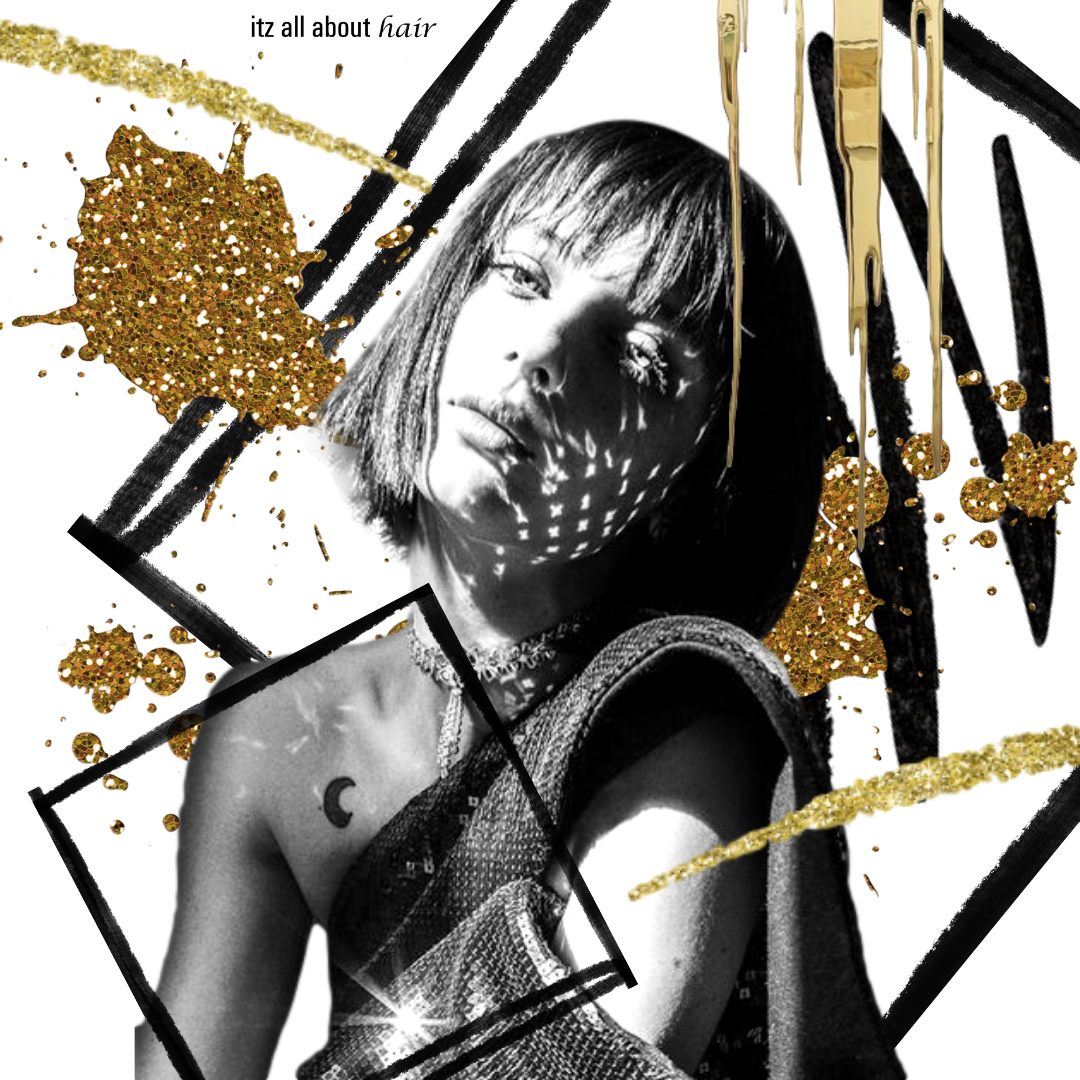 A modern bob with a fringe is an edgy hairstyle,