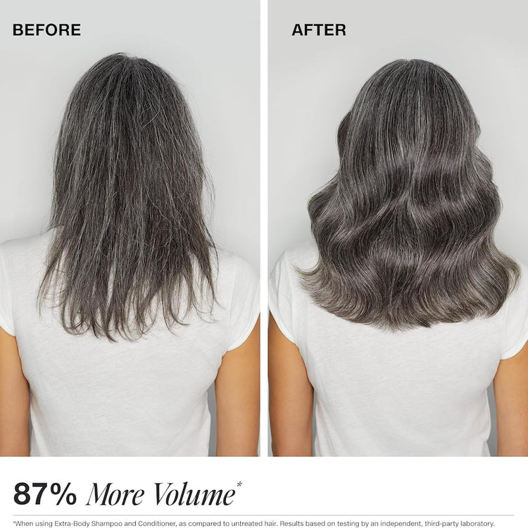 Give fine hair the lift it deserves. The Paul Mitchell Extra-Body  is a salon-favourite volumizing shampoo formulated to thicken, strengthen, and add brilliant shine to fine or limp hair.