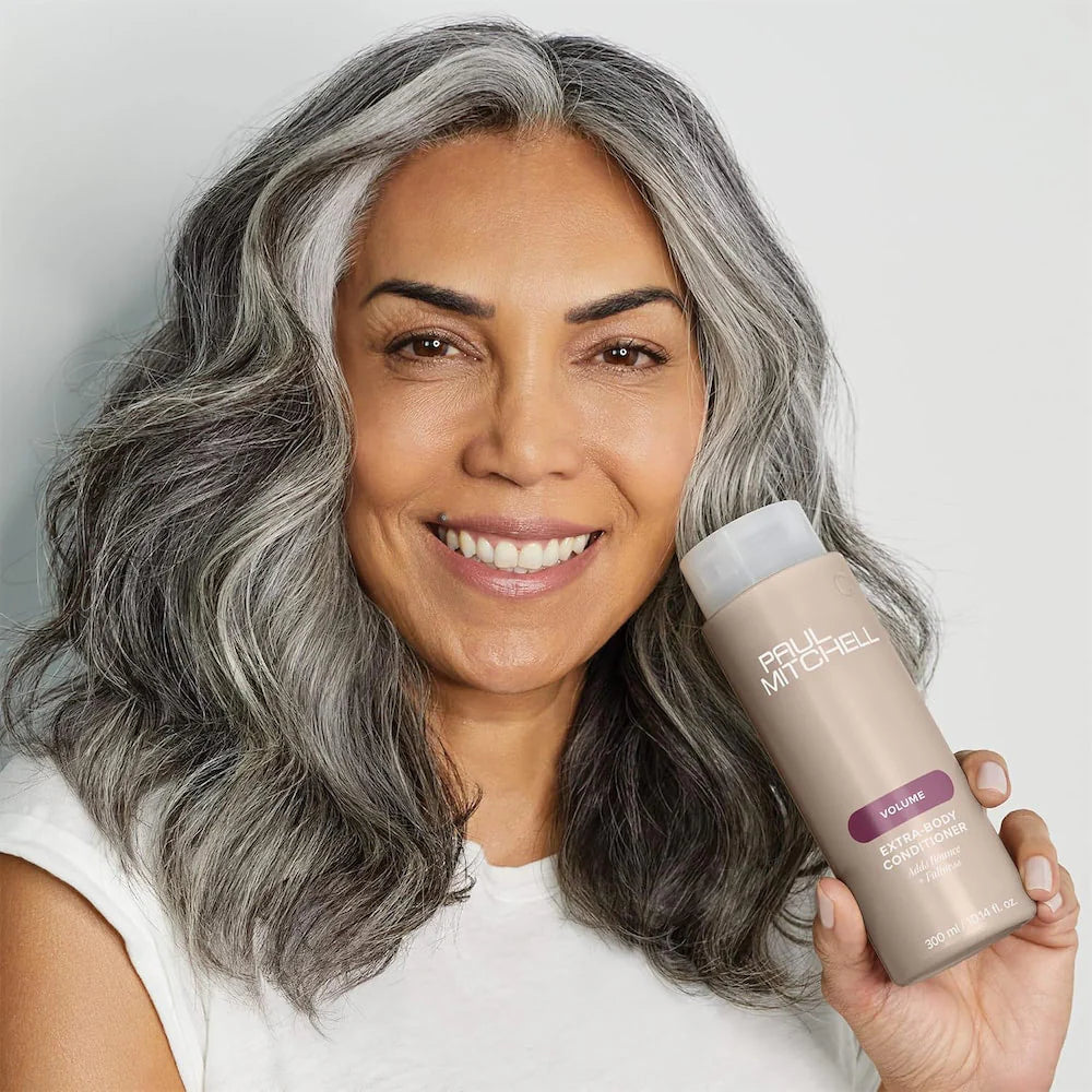Give fine hair the lift it deserves. The Paul Mitchell Extra-Body Duo is a salon-favourite volumizing shampoo and conditioner set, formulated to thicken, strengthen, and add brilliant shine to fine or limp hair.