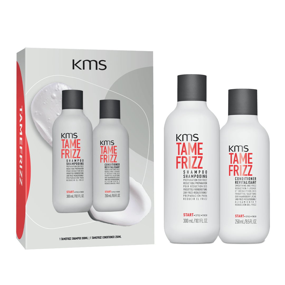 KMS Tame Frizz Shampoo, Conditioner Duo b - Australian Salon Discounters