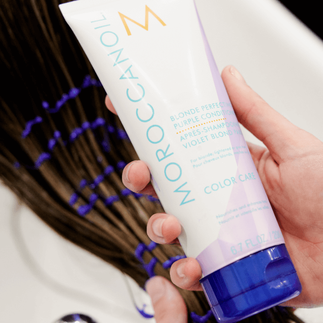Moroccanoil Blonde Perfecting Purple Conditioner - On Line Hair Depot
