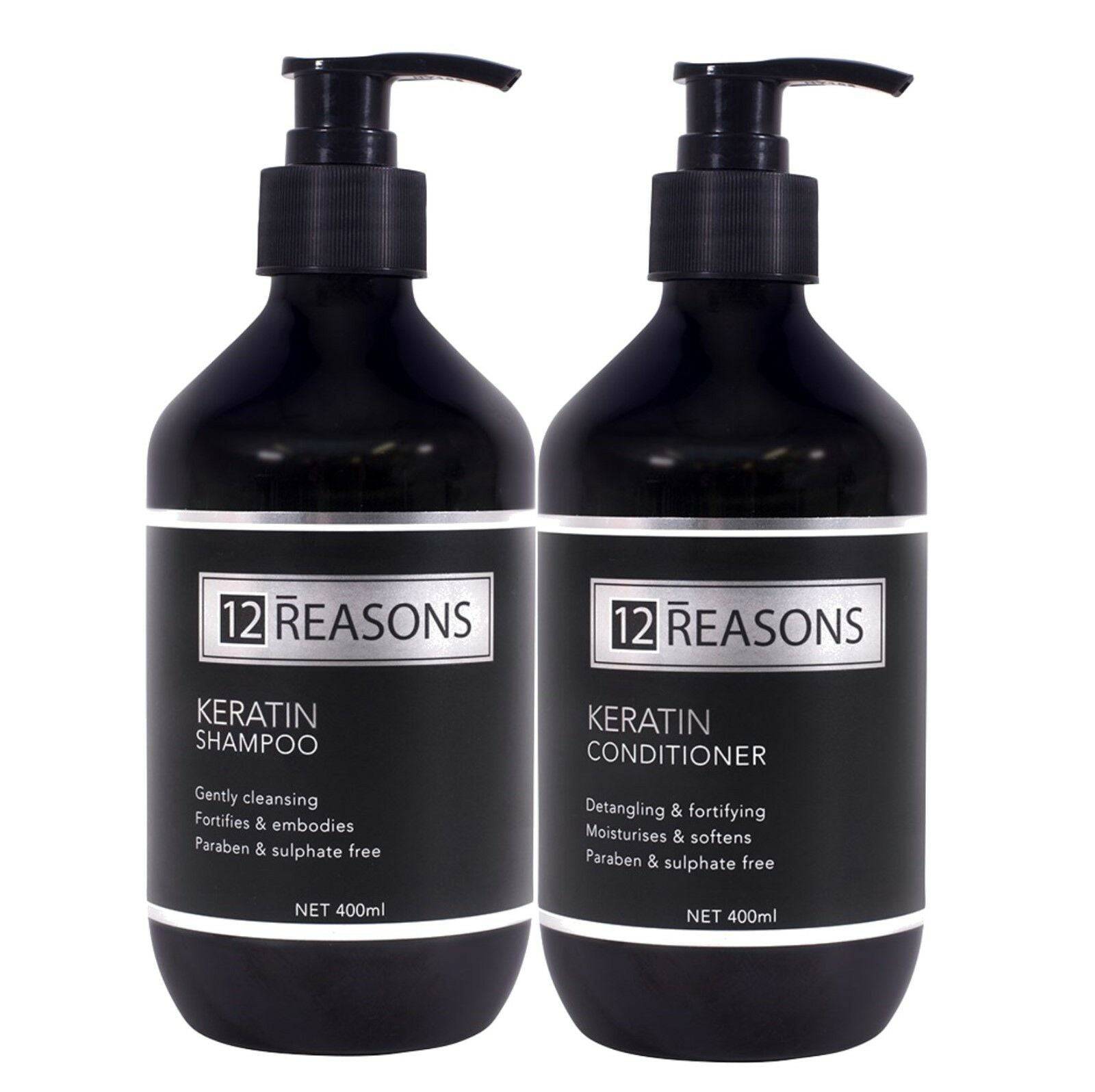 12Reasons Keratin Shampoo and Conditioner Duo 400ml of each - On Line Hair Depot