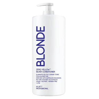 Hi Lift Professional Zero Yellow True Blonde Zero Yellow Pure Silver Conditioner 1000 ml - Australian Salon Discounters