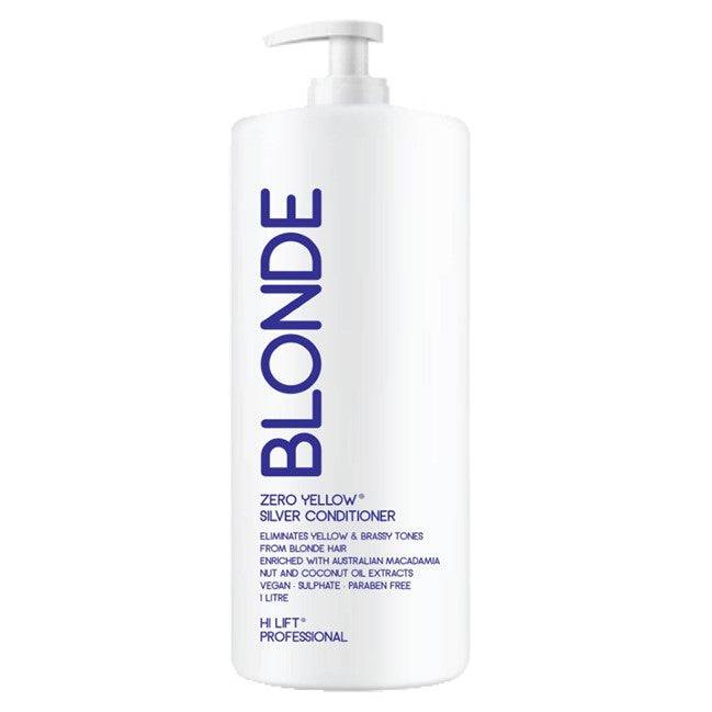 Hi Lift Professional Zero Yellow True Blonde Zero Yellow Pure Silver Conditioner 1000 ml - Australian Salon Discounters