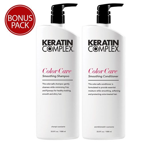 Keratin Complex Color Care Shampoo & Conditioner Duo 1lt with Pumps - On Line Hair Depot