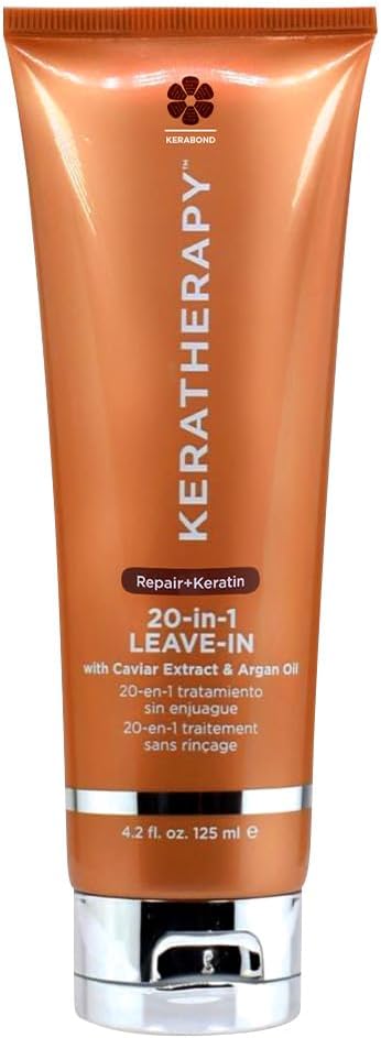 Keratherapy KeratinFixx 20-in-1 Leave-In Conditioning Treatment — a powerhouse formula that transforms your hair in a single step. Infused with keratin, caviar extract, and argan oil, this leave-in spray strengthens, nourishes, and protects every strand from roots to ends.