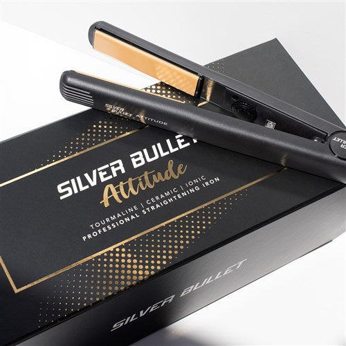 Silver Bullet ATTITUDE Black Professional Hair Straightener - On Line Hair Depot