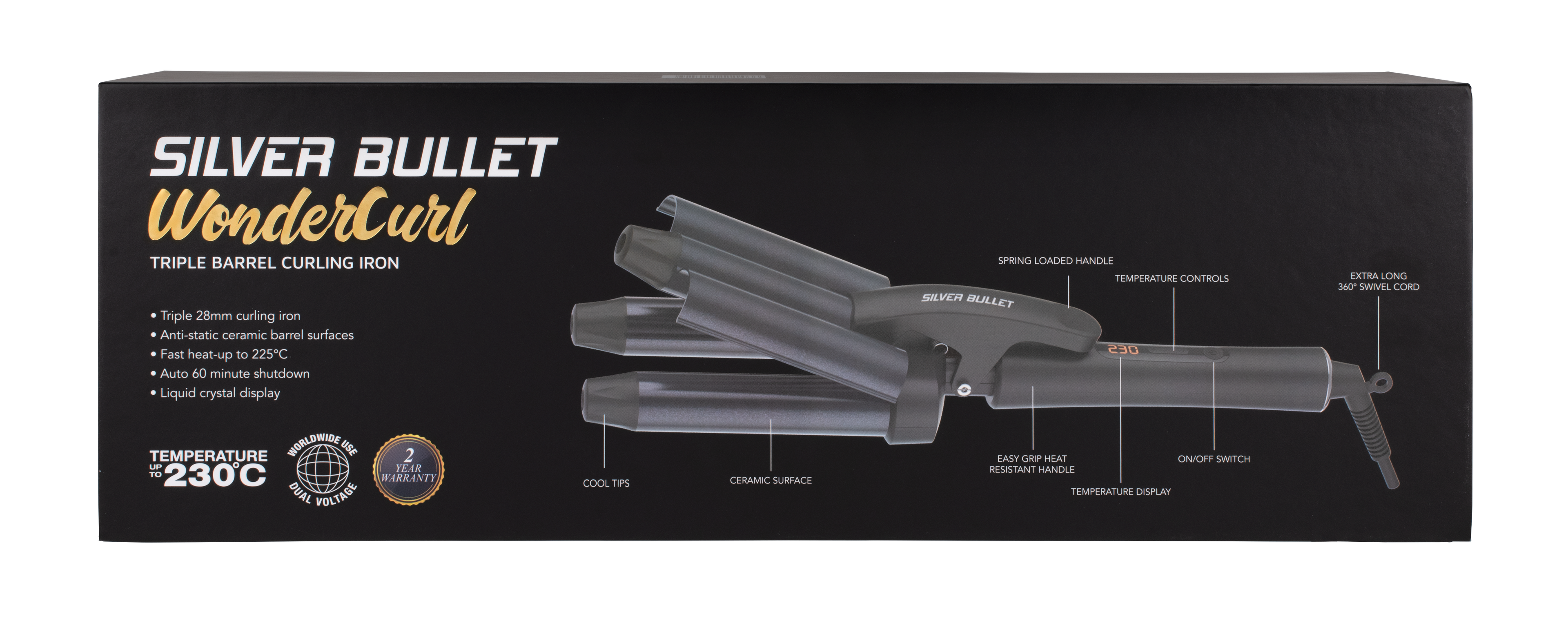 Silver Bullet WonderCurl Triple Barrel Curling Iron - On Line Hair Depot