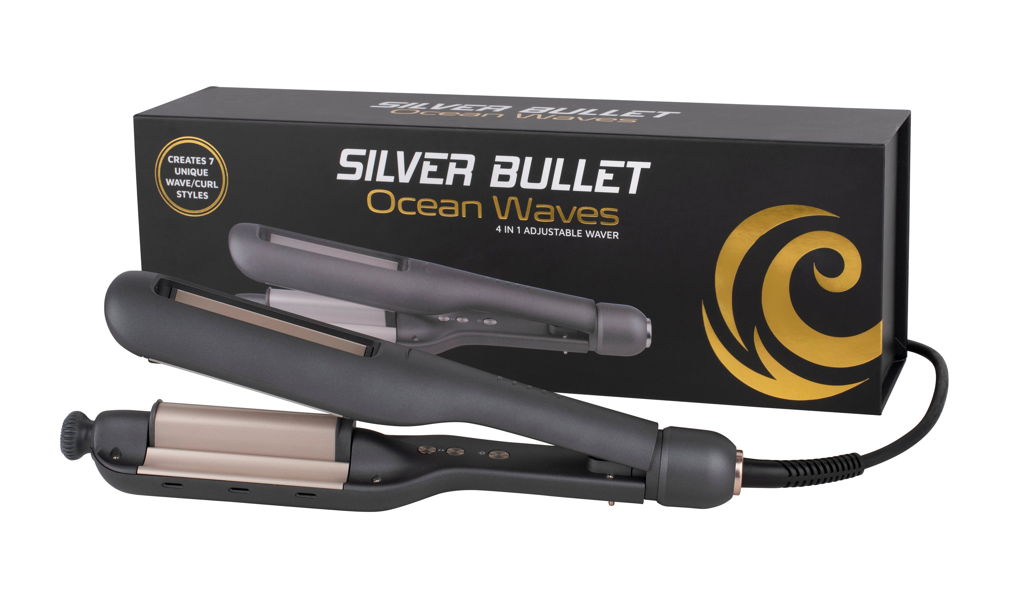 Silver Bullet Ocean Waves 4 In 1 Adjustable Waver - On Line Hair Depot
