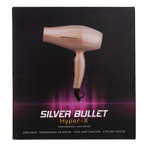 Silver Bullet Hyper X Professional Hair Dryer Gold - On Line Hair Depot