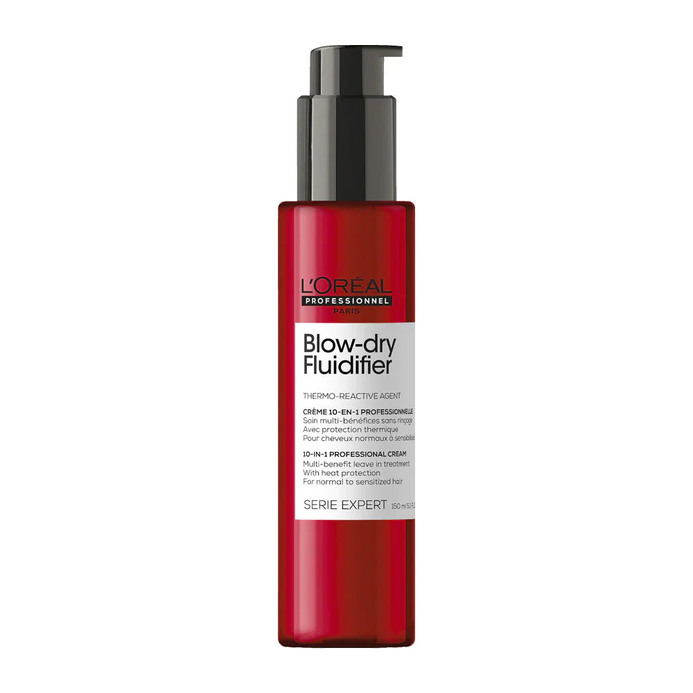 Loreal Professionnel Blow-Dry Fluidifier Thermo-reactive agent 10-in1 cream 100ml - On Line Hair Depot