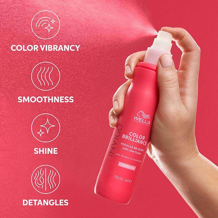 Wella Professionals Invigo Brilliance Miracle BB Spray 150ml Detangles and Smooths hair - Australian Salon Discounters