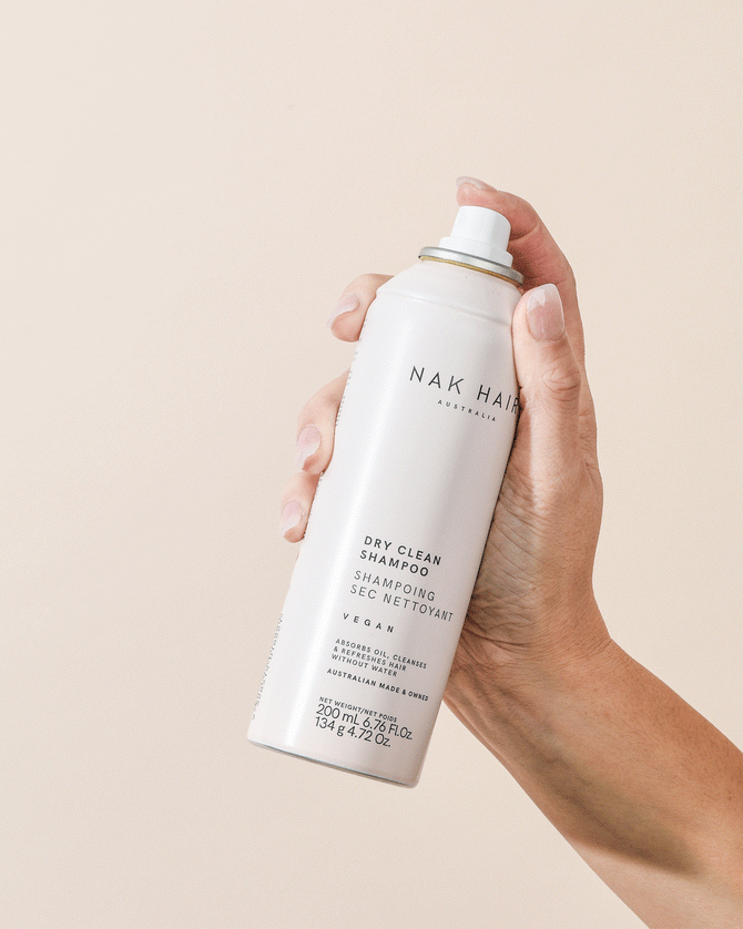 Nak Dry Clean Shampoo 200g a water free dry shampoo - Australian Salon Discounters