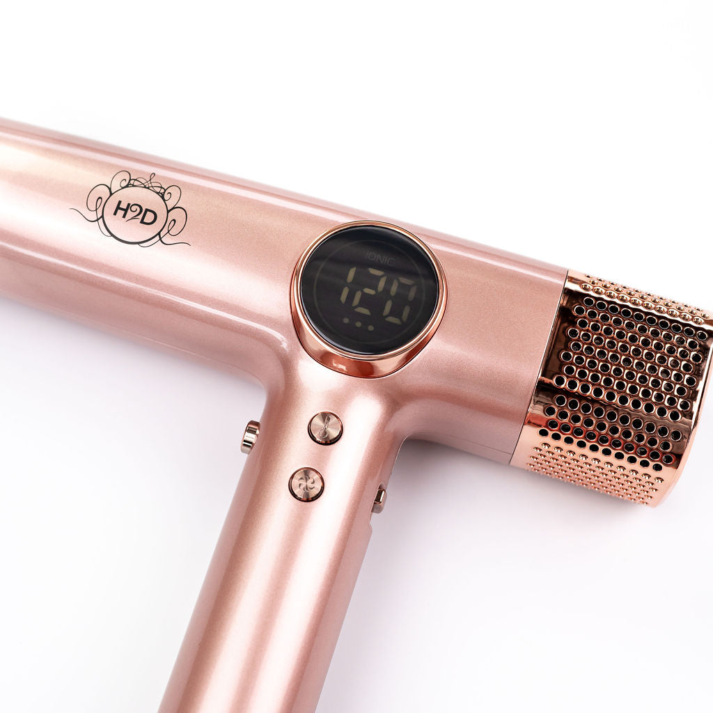 H2D Extreme Hairdryer Four In One Hair Dryer & Styler in Rose Gold - On Line Hair Depot