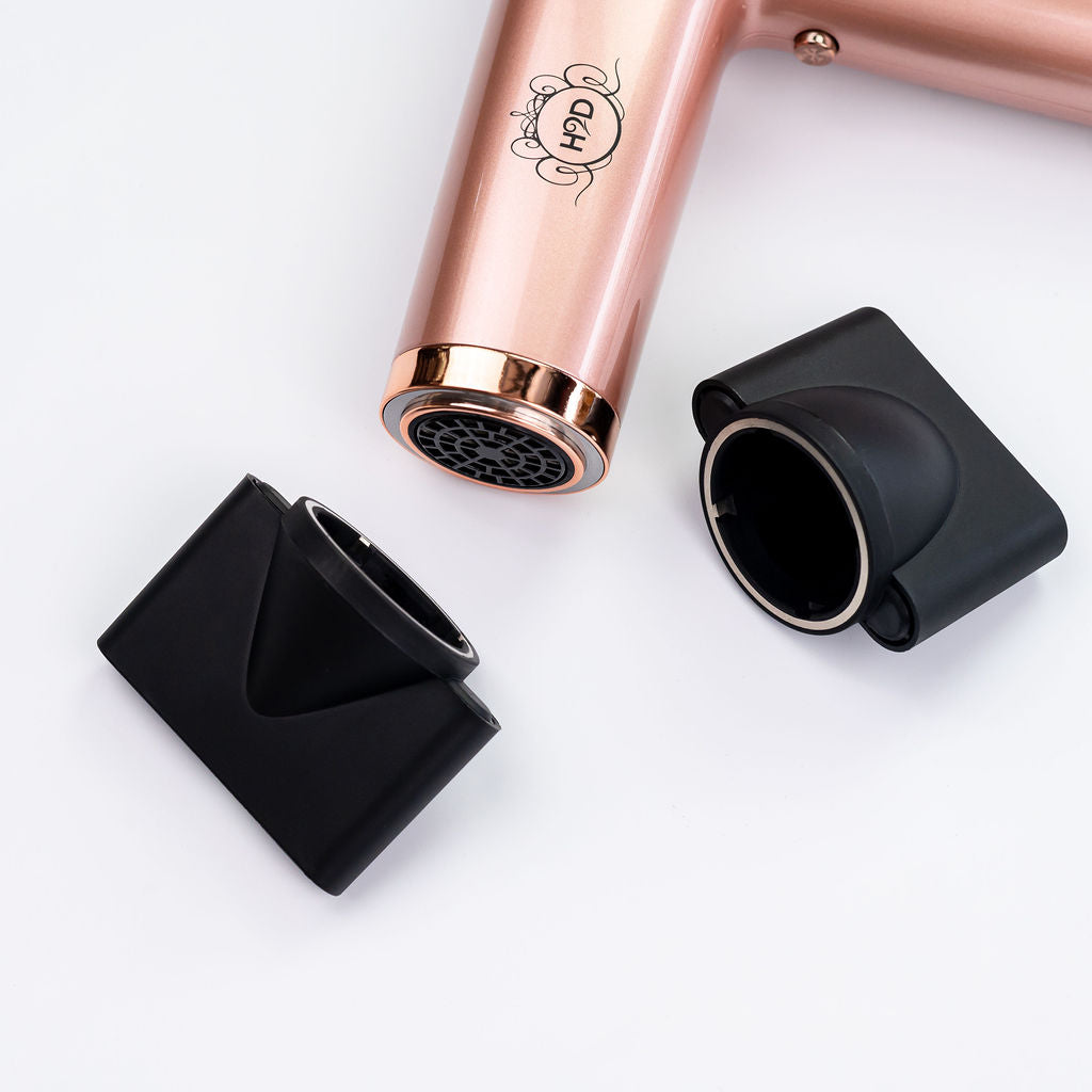 H2D Extreme Hairdryer Four In One Hair Dryer & Styler in Rose Gold - On Line Hair Depot