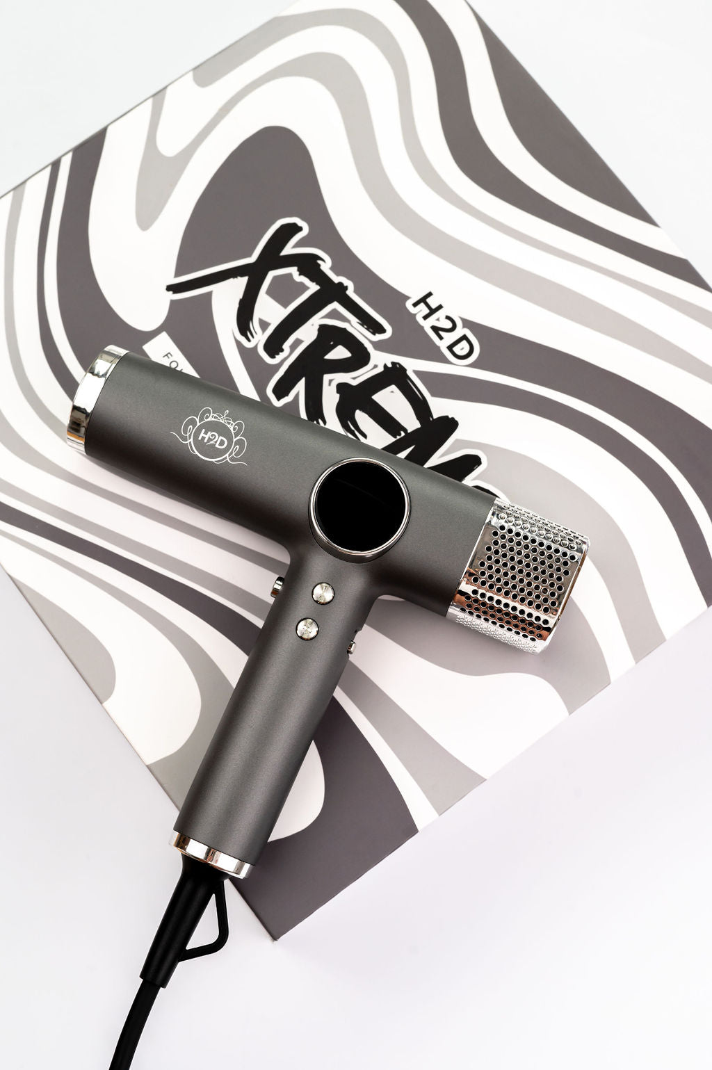 H2D Extreme Hairdryer Four In One Hair Dryer & Styler in Space Grey - On Line Hair Depot