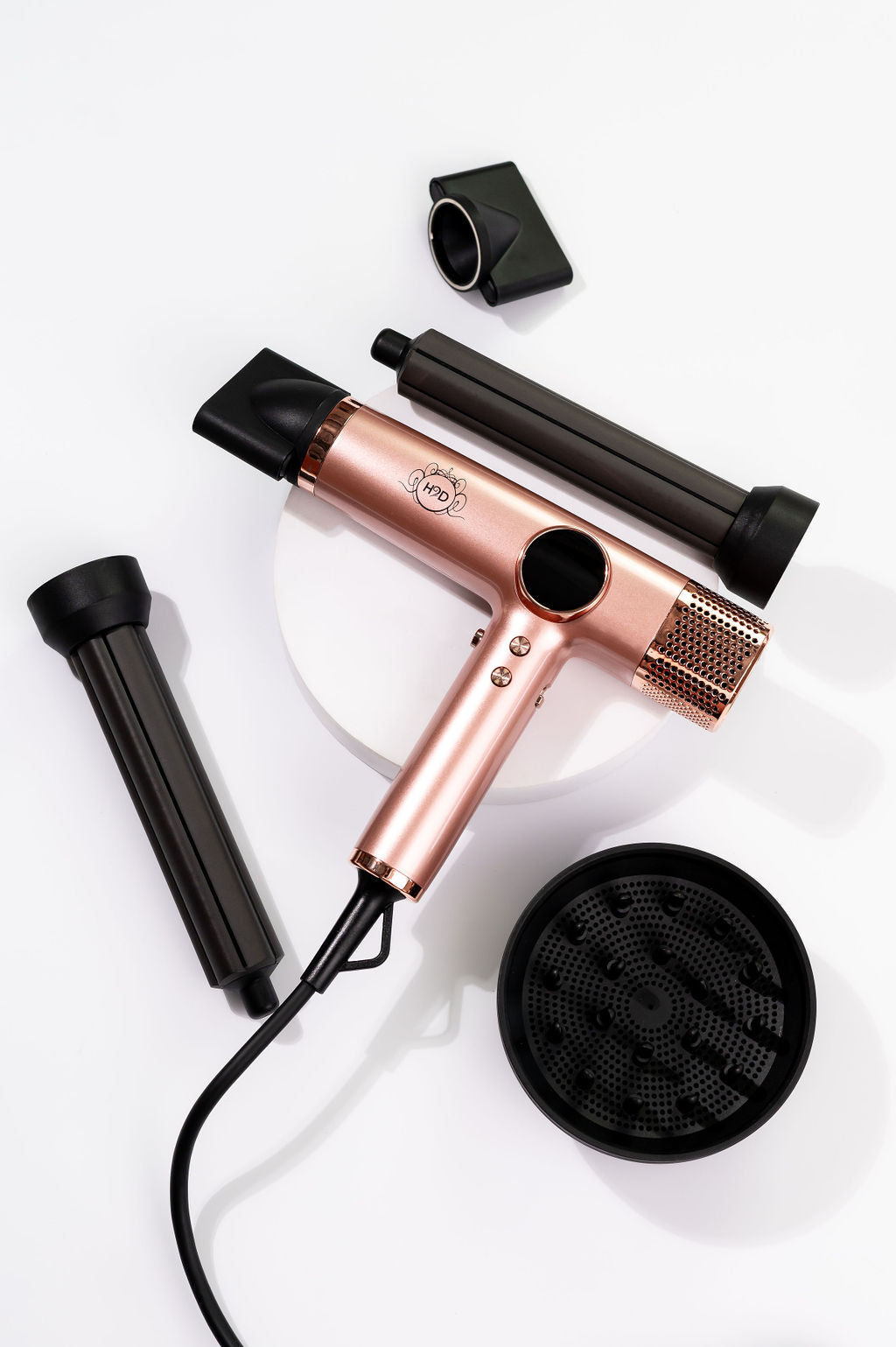 H2D Extreme Hairdryer Four In One Hair Dryer & Styler in Rose Gold - On Line Hair Depot
