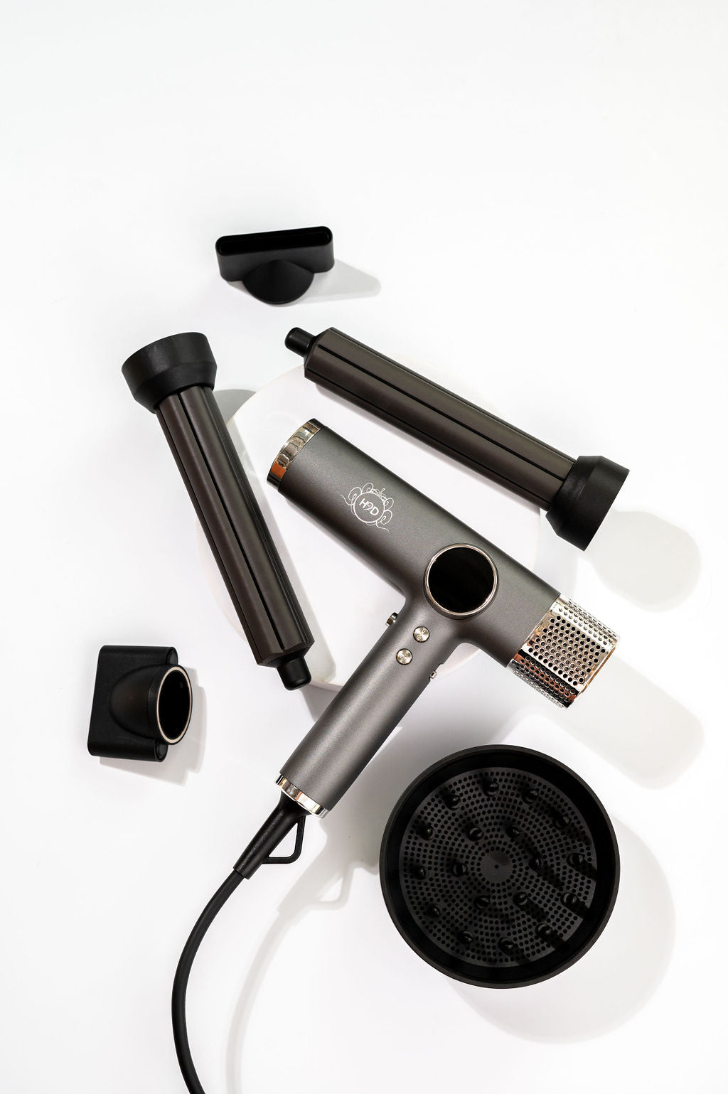 H2D Extreme Hairdryer Four In One Hair Dryer & Styler in Space Grey - On Line Hair Depot