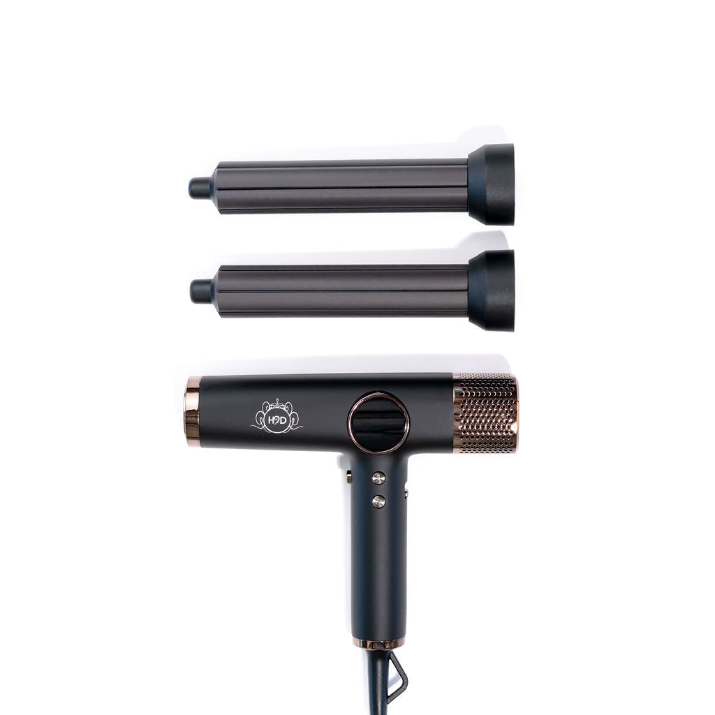 H2D Extreme Hairdryer Four In One Hair Dryer & Styler in Black - On Line Hair Depot