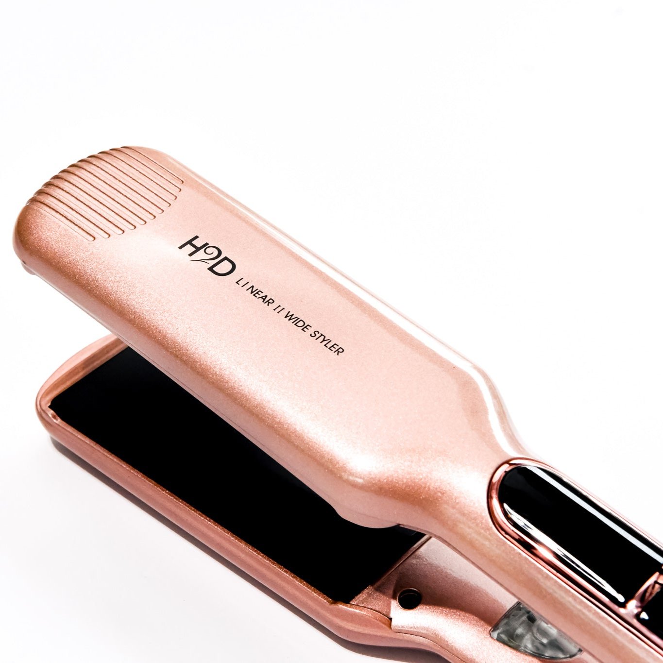 H2D Rose Gold Wide Plate Straightener Linear II 2025 Model - On Line Hair Depot