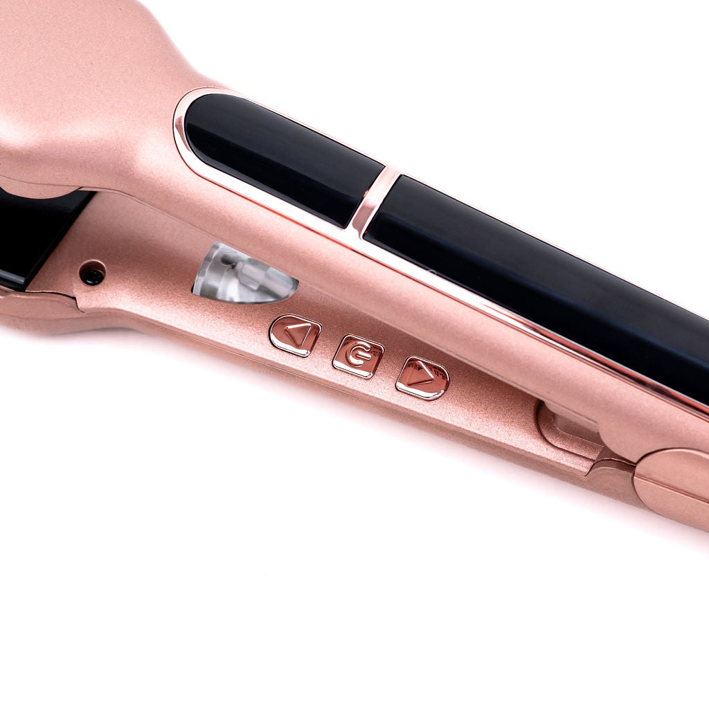 H2D Rose Gold Wide Plate Straightener Linear II 2025 Model - On Line Hair Depot