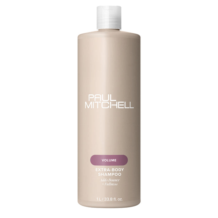 Give fine hair the lift it deserves. The Paul Mitchell Extra-Body  is a salon-favourite volumizing shampoo formulated to thicken, strengthen, and add brilliant shine to fine or limp hair.