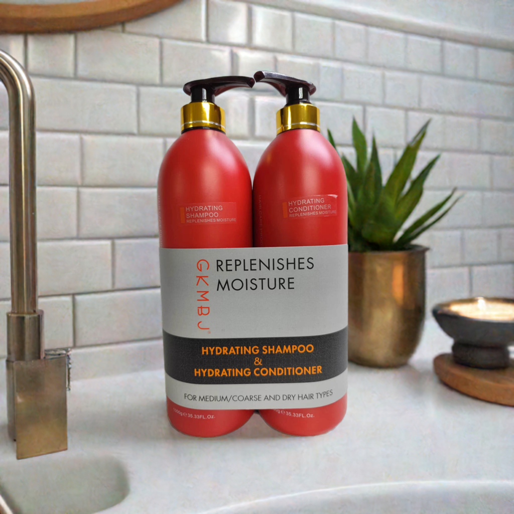 GKMBJ Hydrating Shampoo & Conditioner 1lt each Replenishes  Moisture - On Line Hair Depot