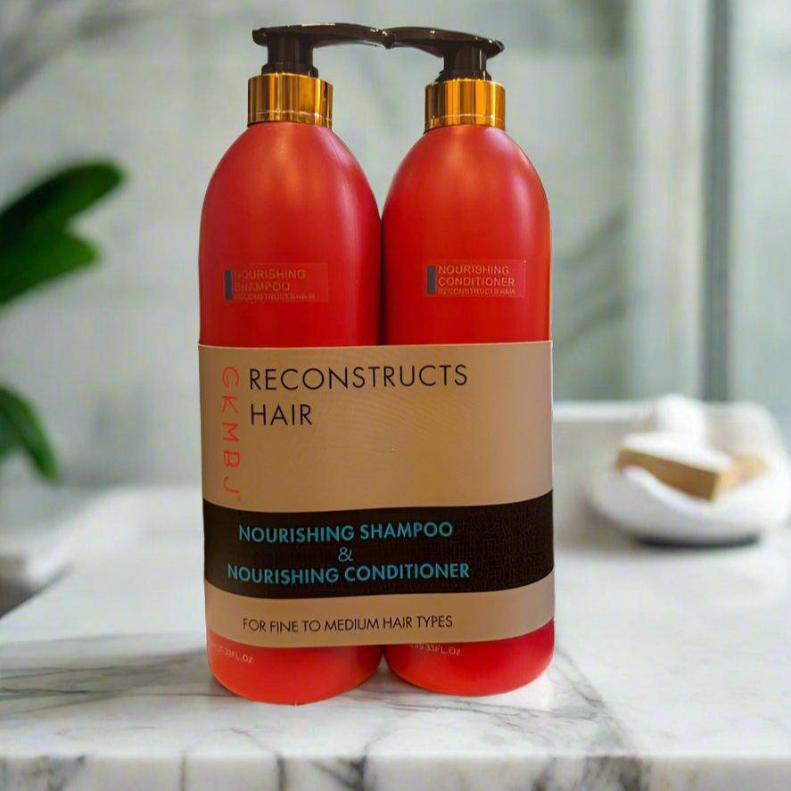 GKMBJ Nourishing Shampoo & Conditioner 1lt each Soothing &  Moistuizing DUO - Australian Salon Discounters