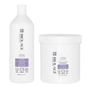 Matrix Biolage Hydrasource Shampoo 1 Litre and Conditioner 1094ml Duo Pack