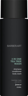 Juuce Barber Art 3 in 1 Tea Tree Wash 250ml - Australian Salon Discounters