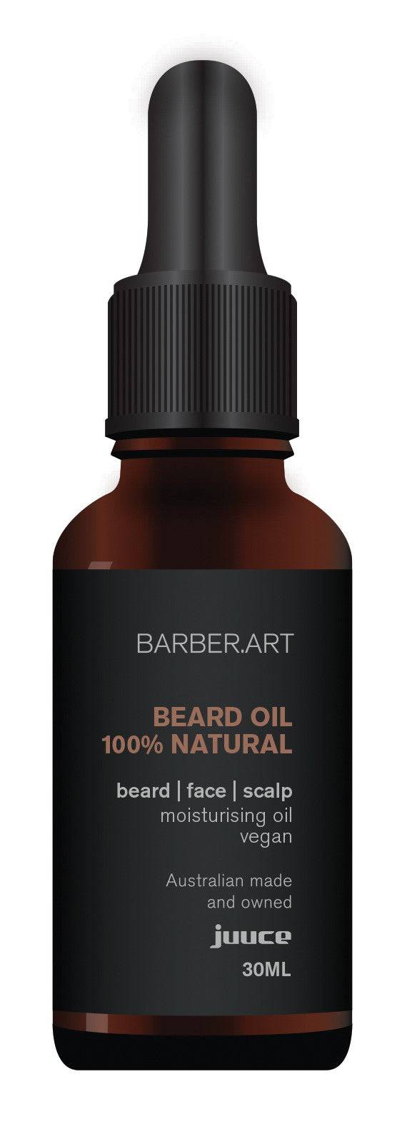Juuce Barber Art Natural Beard Oil 30ml - Australian Salon Discounters