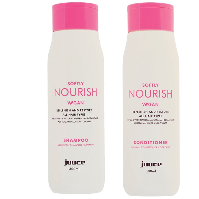 Juuce Softly Nourish Duo Replenish and Restore all Hair Types                  . - On Line Hair Depot