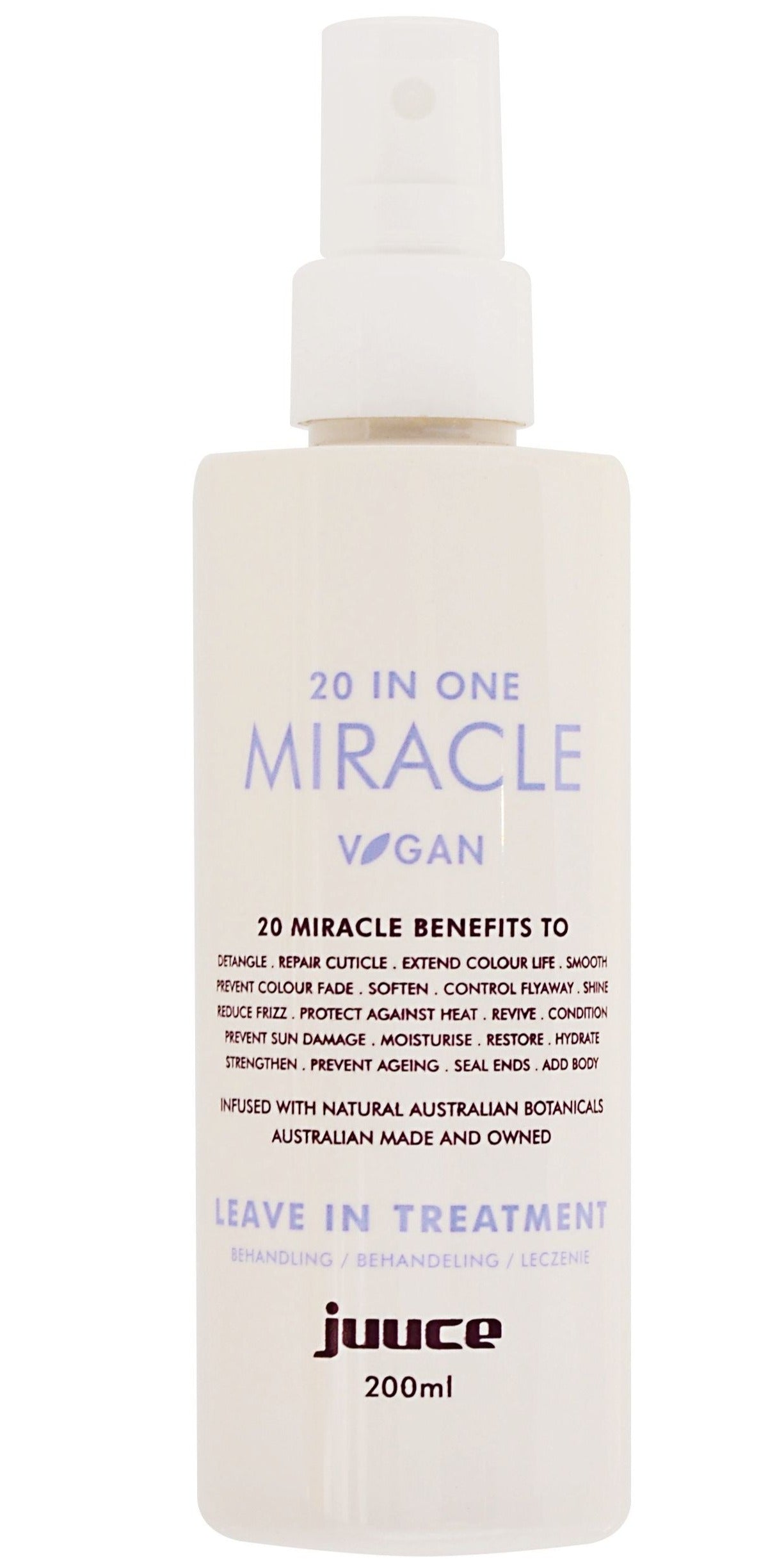 Juuce 20 in One Miracle Leave In Hair Treatment, 20 Miracle Benefits      . - On Line Hair Depot